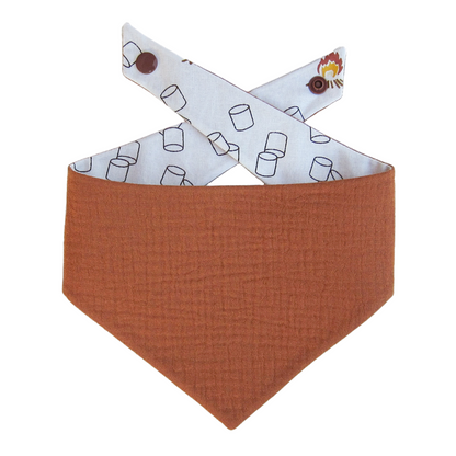 Campfire S'mores Tie On Dog Bandana