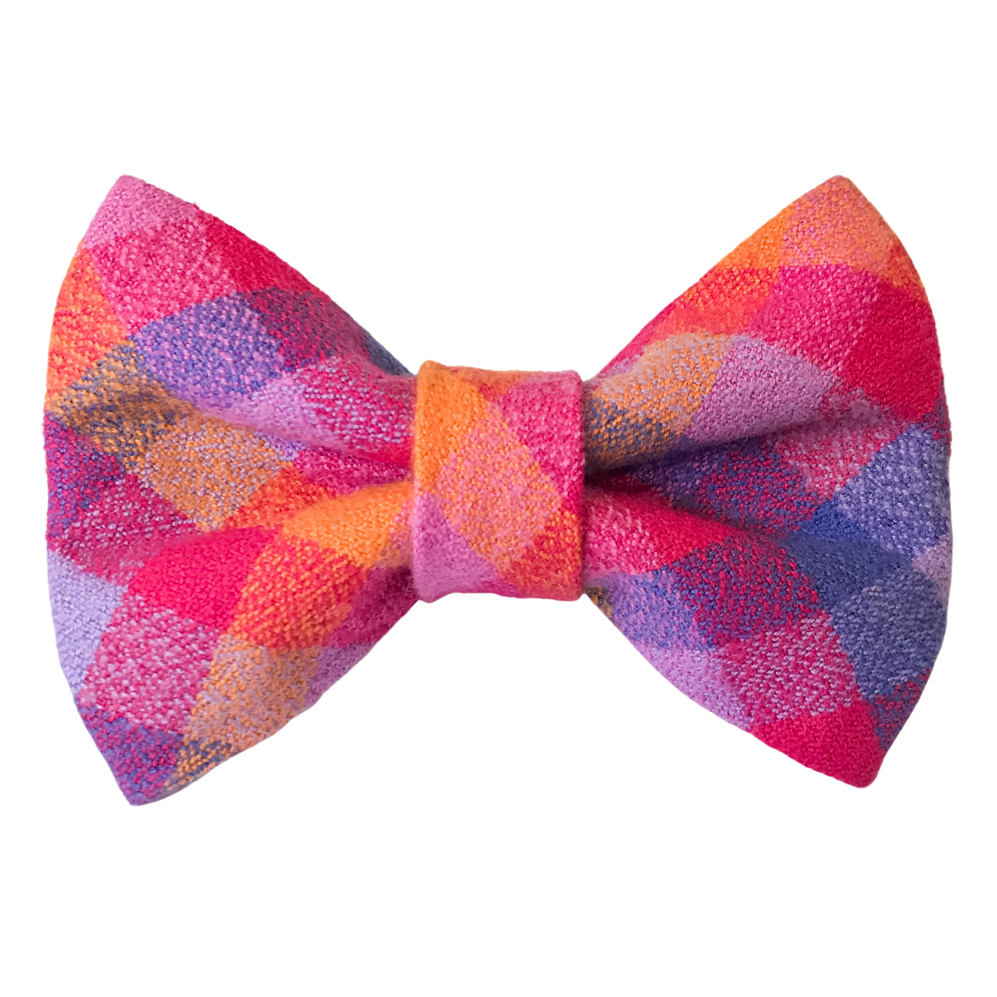 Jewel Box Flannel Dog Bow Tie