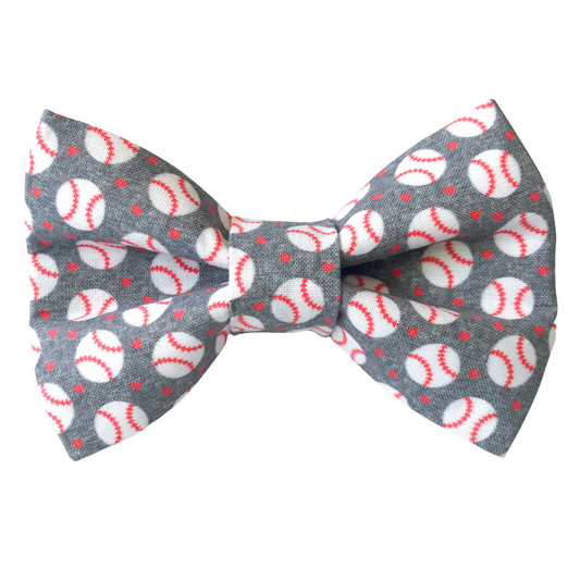 Baseball Dog Bow Tie