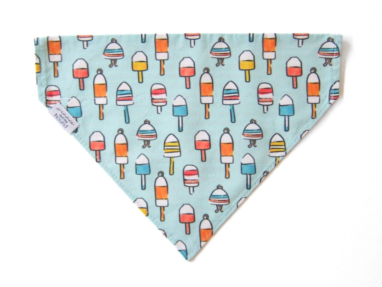 Nautical Blue Buoys Over the Collar Dog Bandana