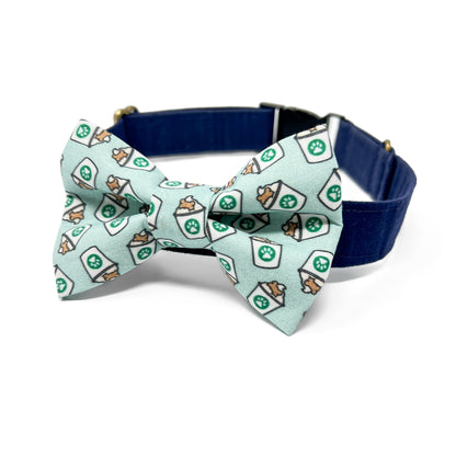 Mint Pup Cups Dog Bow Tie