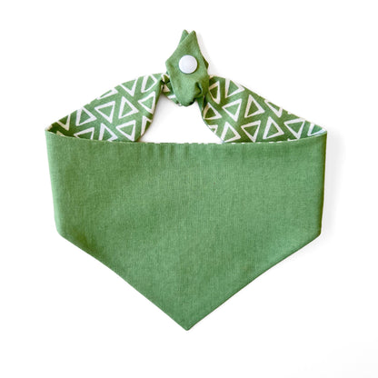 Boho Triangles Tie On Dog Bandana