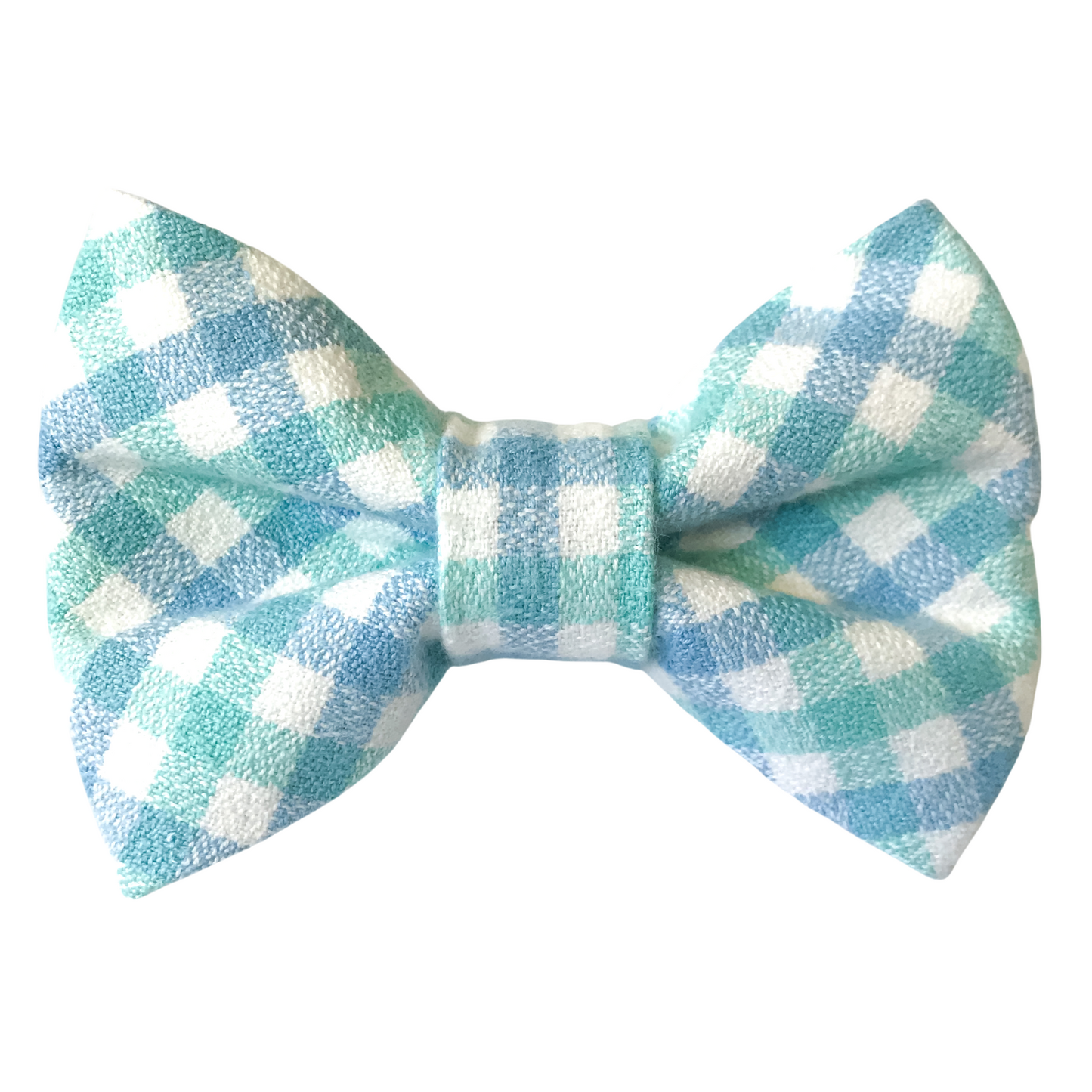 Sea Glass Flannel Dog Bow Tie