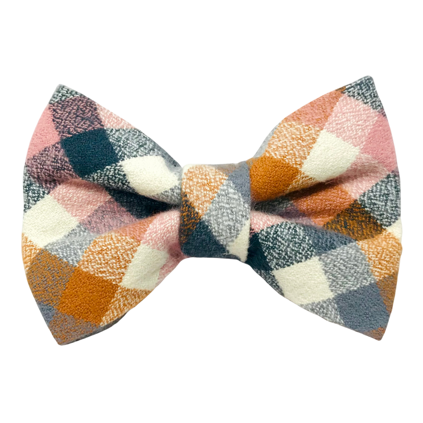 Nutmeg Flannel Dog Bow Tie