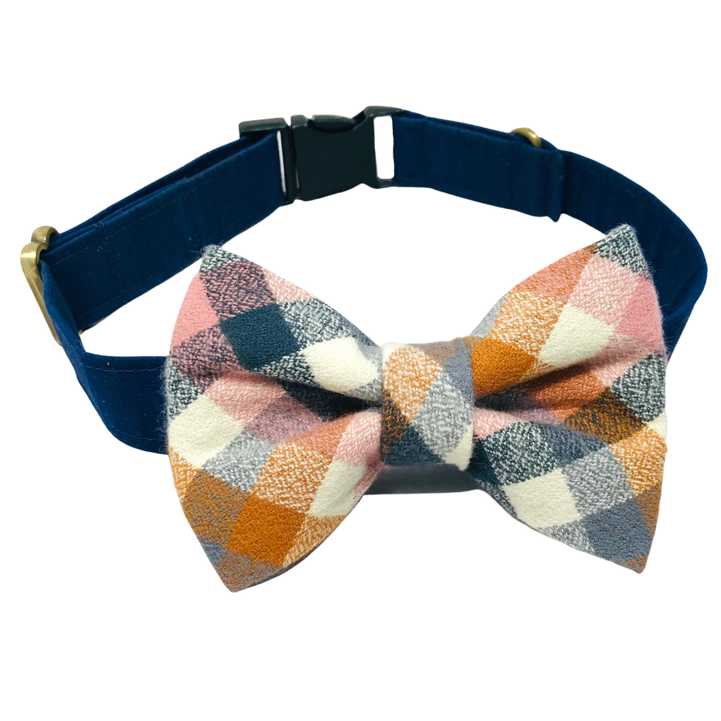 Nutmeg Flannel Dog Bow Tie