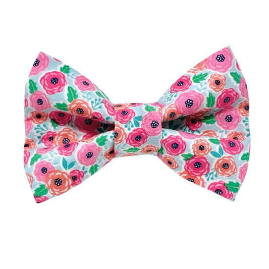 Spring Floral Dog Bow Tie