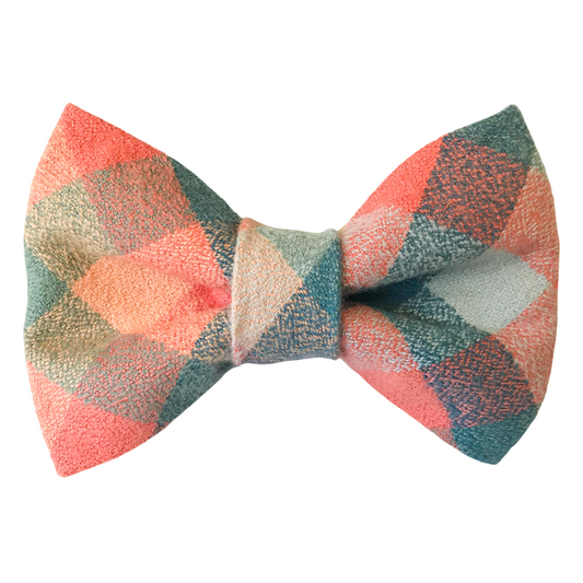 Sundance Plaid Flannel Dog Bow Tie